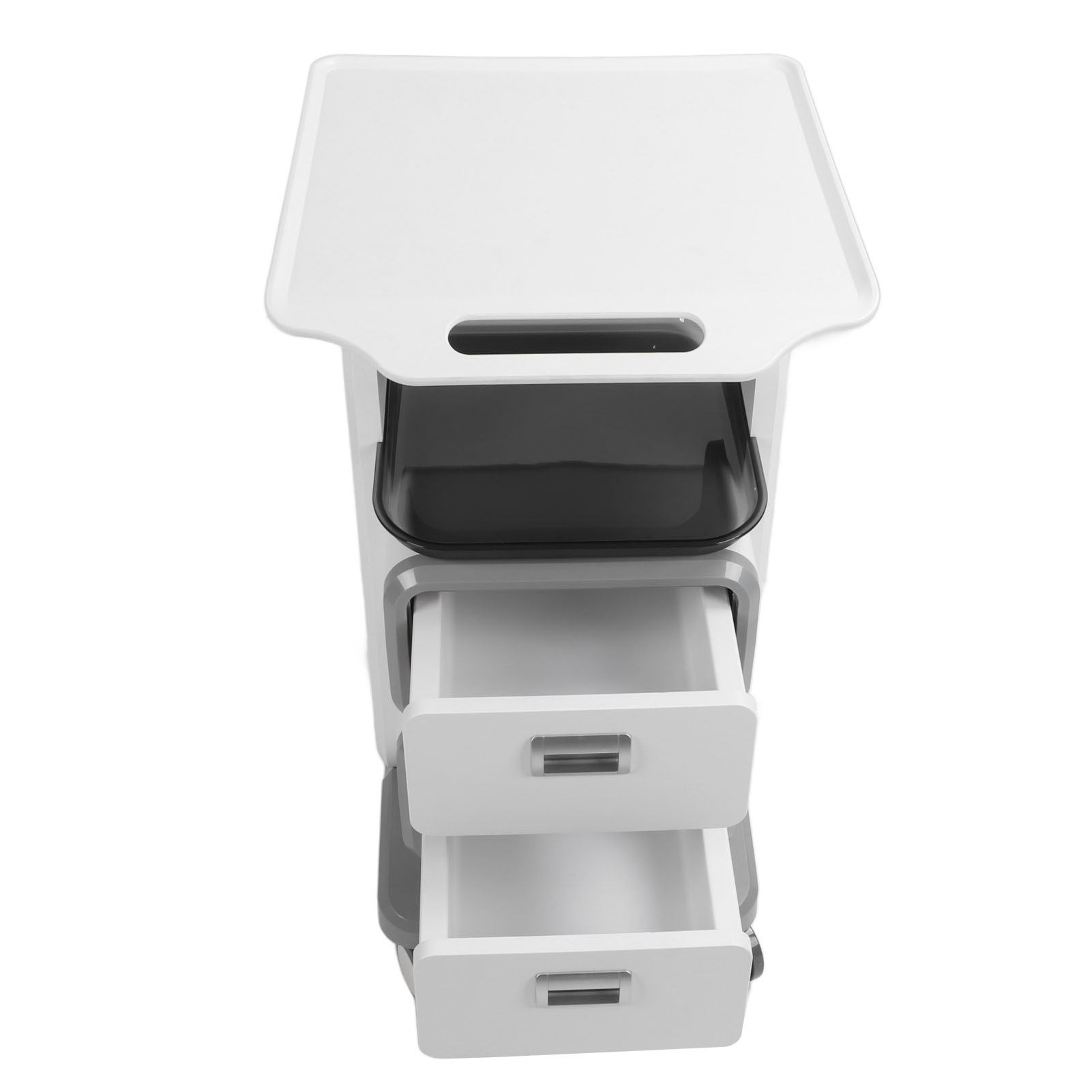 Mobile Medical Trolley Cart Enlarged Tabletop Double Drawer Multifunctional Medical Cart for Beauty Salon Clinic - Image 7