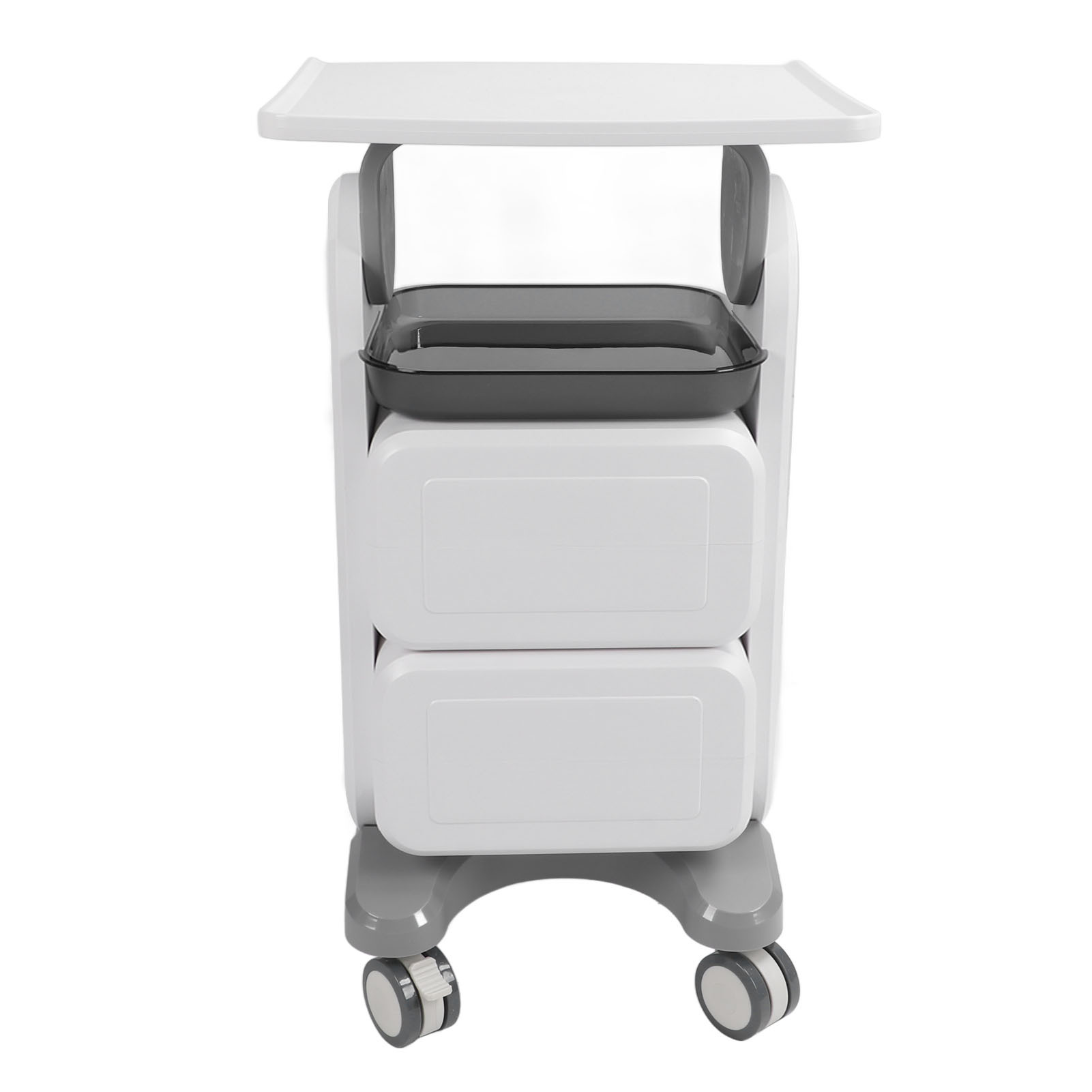 Mobile Medical Trolley Cart Enlarged Tabletop Double Drawer Multifunctional Medical Cart for Beauty Salon Clinic - Image 9