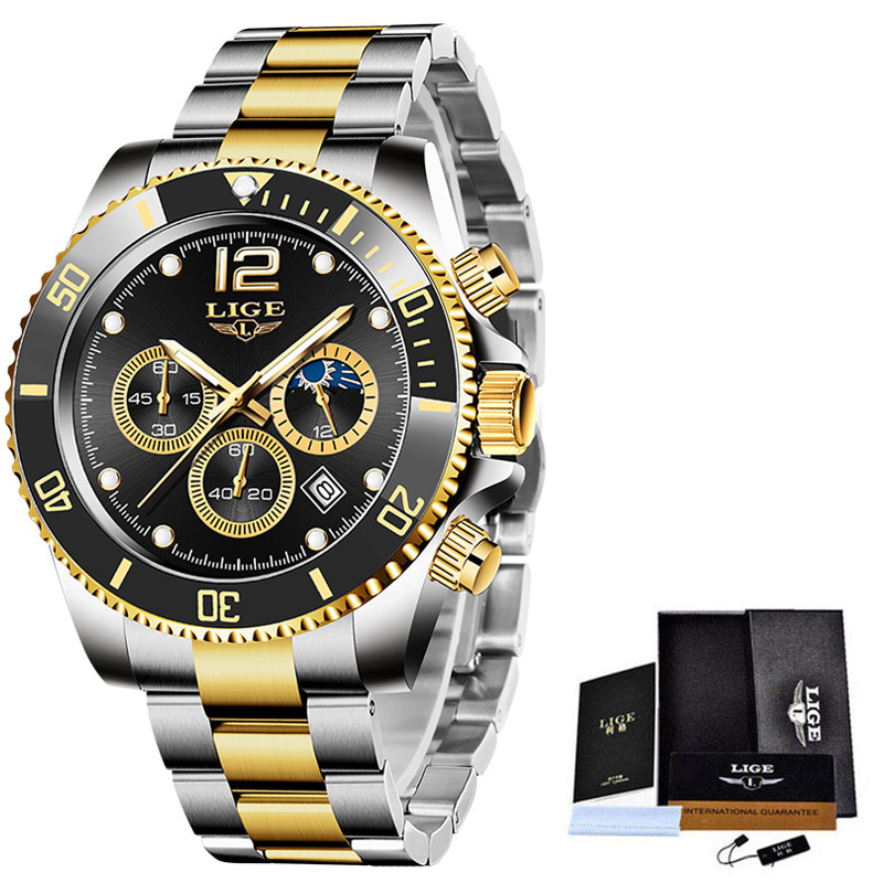 Quartz Watch Men's Sports Waterproof Watch Multi-function Chronograph - Image 5