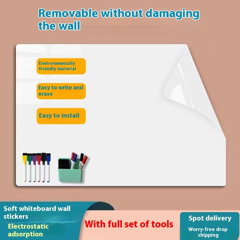 Electrostatic Whiteboard Wall Stickers Can Be Removed And Rubbed Without Hurting The Wall