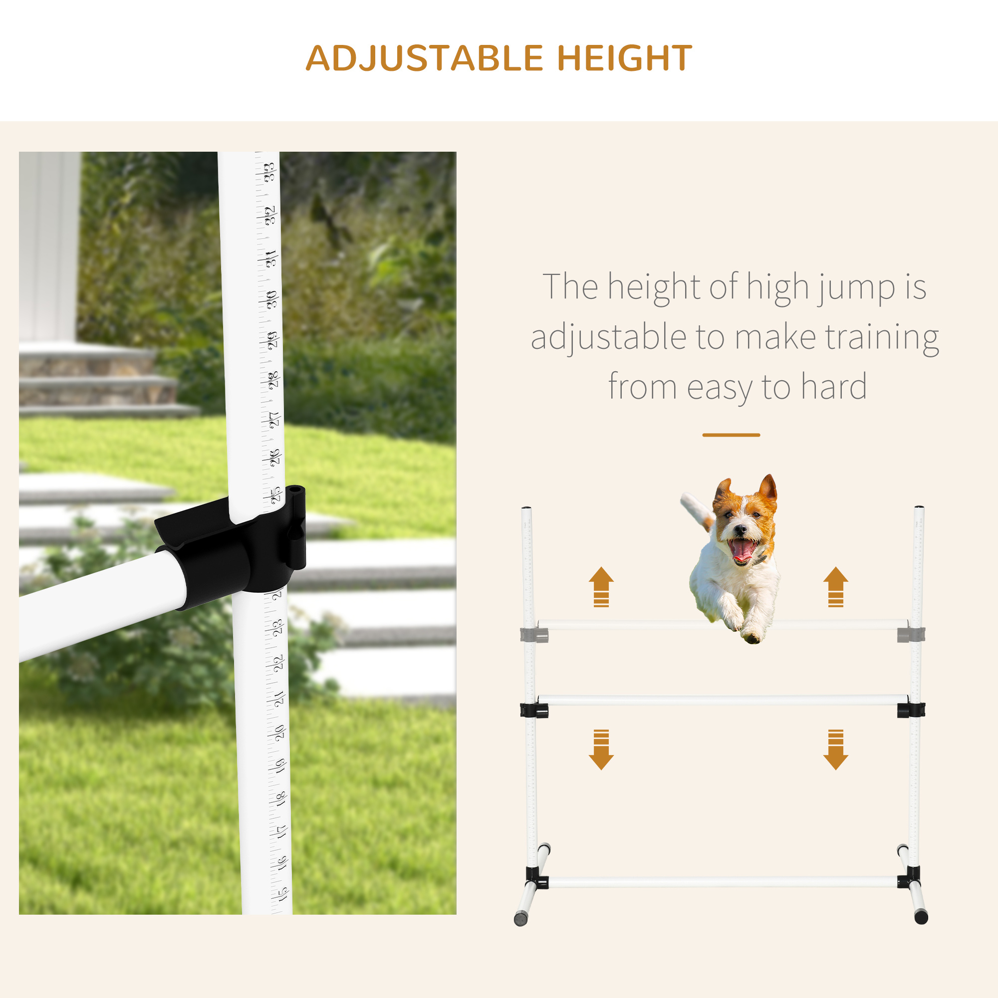 4-piece Dog Agility Training Equipment With Height-adjustable Jumping Poles - Image 9