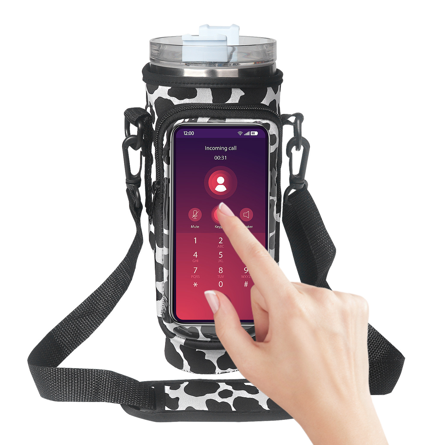 40oz Cup Cover Transparent Touch Screen Neoprene kitchen gadgets - Image 6