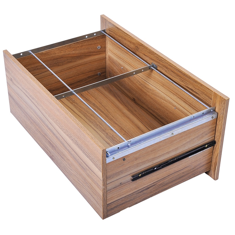 Wood Lateral File Cabinet with Two Adjustable Shelves and Lock - Image 4