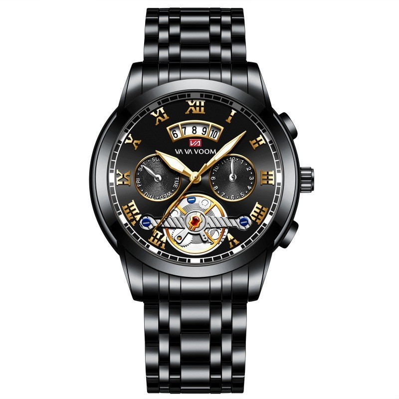 Stainless Steel Men's Tourbillon Quartz Watch - Image 10