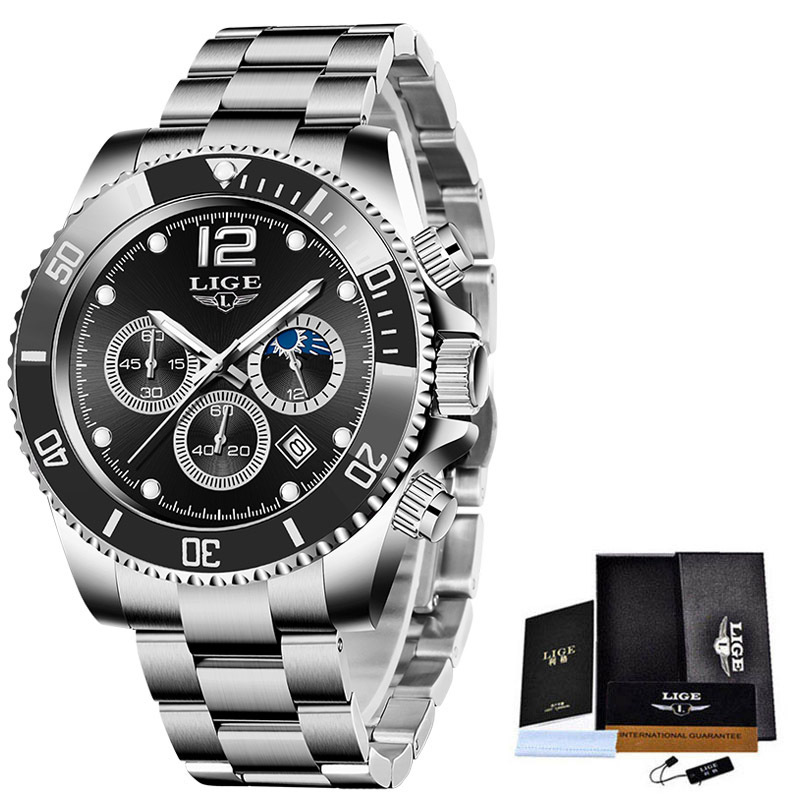Quartz Watch Men's Sports Waterproof Watch Multi-function Chronograph - Image 4