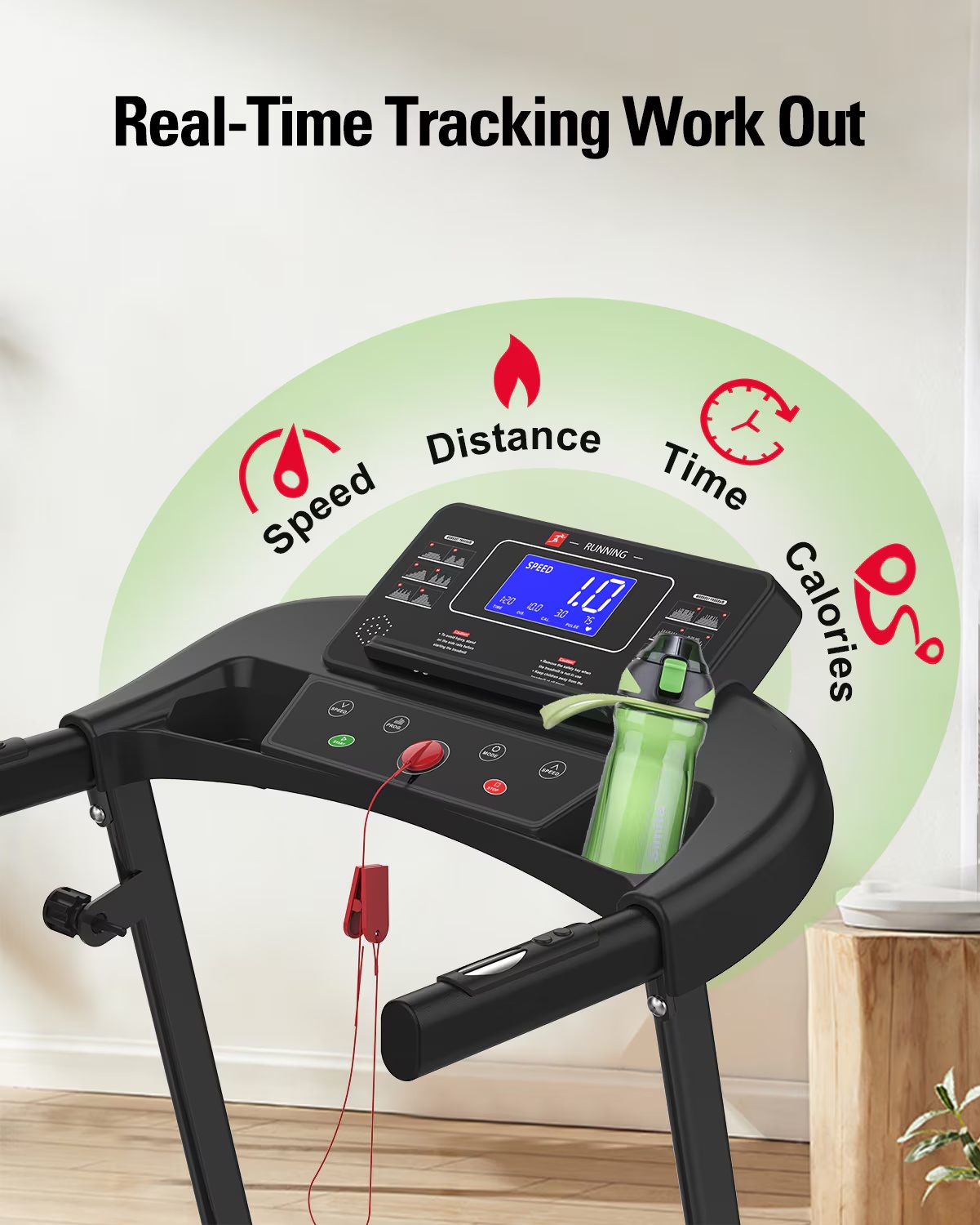 Foldable Treadmill Fitness Walking Machine - Image 4