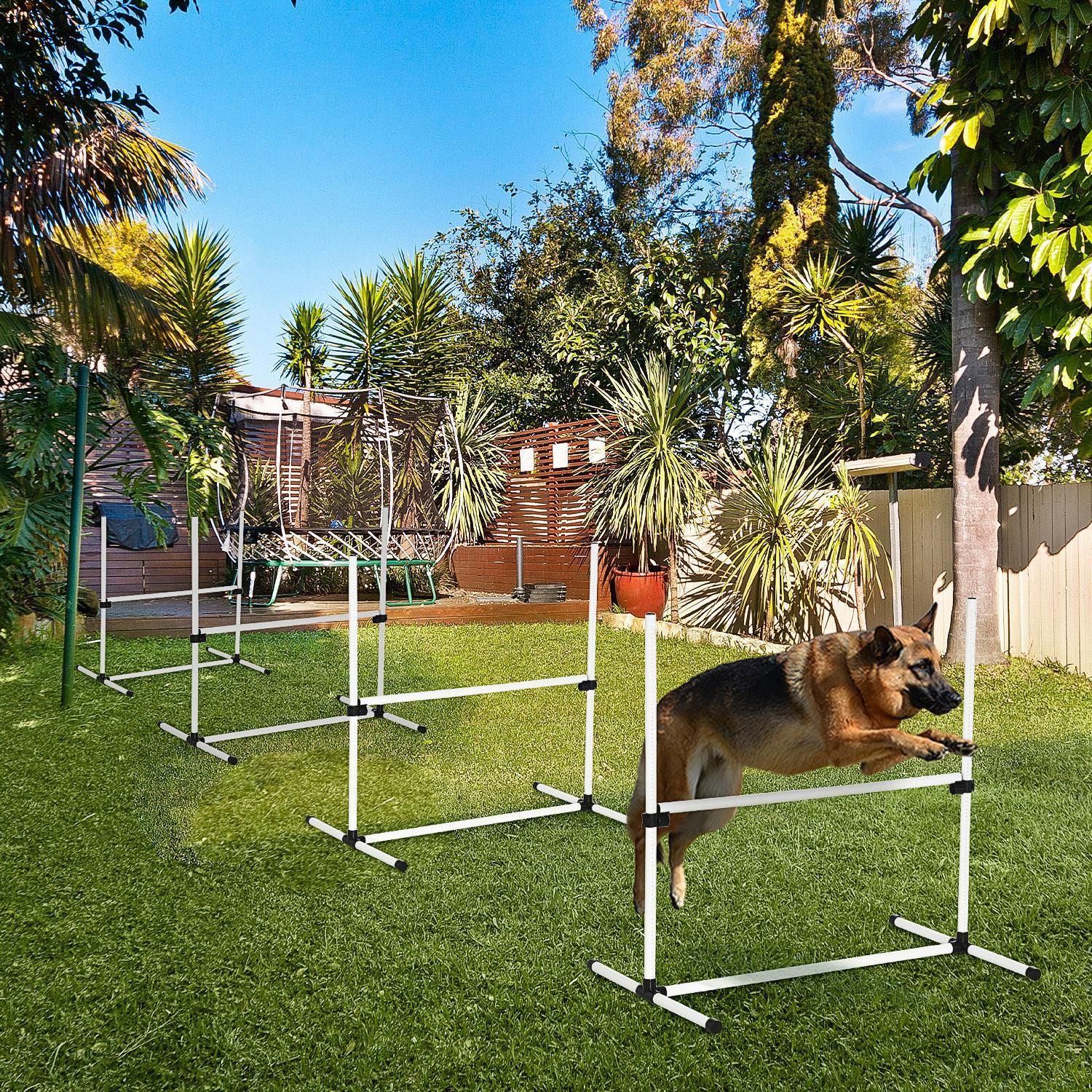 4-piece Dog Agility Training Equipment With Height-adjustable Jumping Poles - Image 6