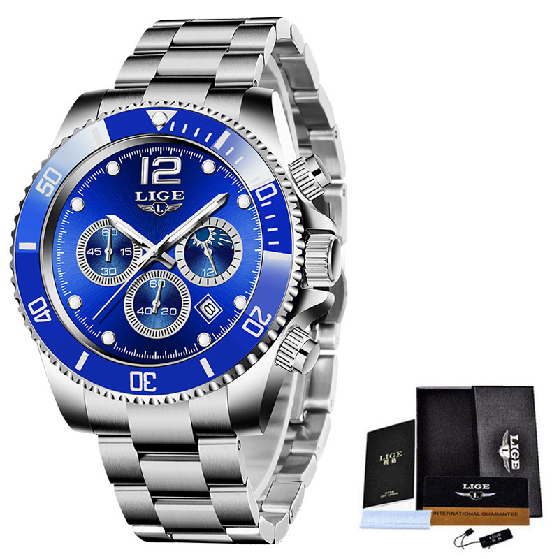 Quartz Watch Men's Sports Waterproof Watch Multi-function Chronograph - Image 7
